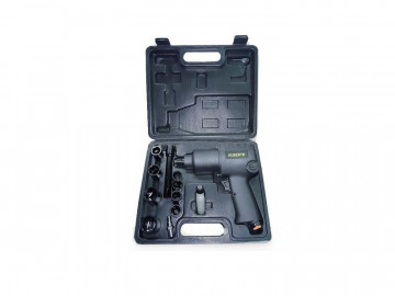 Пневмогайковерт ударный 1/2 в кейсе, с набором ударных головок HUBERTH RP207423