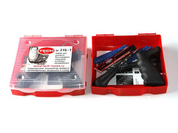 Набор автолюбителя для ремонта бескамерных покрышек ЛЕГКОВЫХ/авто Tech 215-1