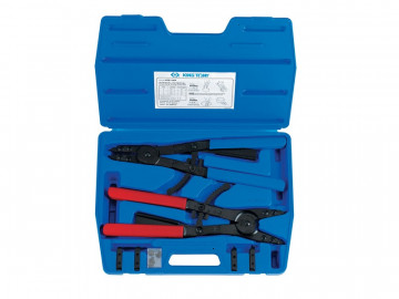 Набор съемников для стопорных колец 406 мм, сменные насадки, кейс, 11 предметов KING TONY 45211PP