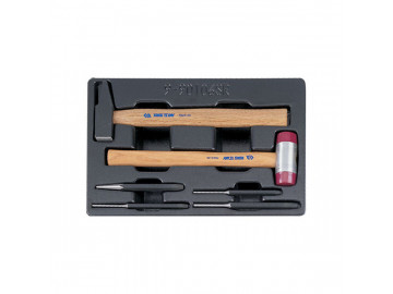 Набор выколоток и керн с молотками, ложемент, 6 предметов KING TONY 9-90106SR