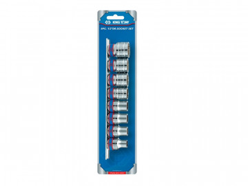 Набор торцевых головок 1/2&quot, двенадцатигранные, 10-22 мм, 8 предметов KING TONY 4010MR