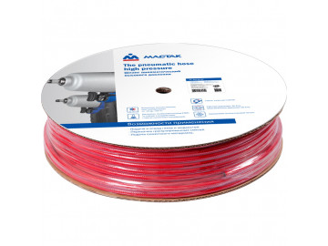 Шланг пневматический высокого давления 8х12 мм, бухта 100 м, поливинилхлоридный, гибкий МАСТАК 684-08100