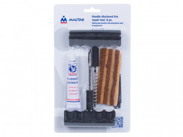 Набор для ремонта бескамерных шин, 6 предметов МАСТАК 109-40005