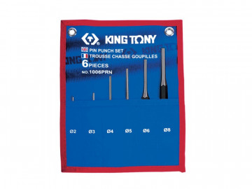 Набор выколоток, чехол из теторона, 6 предметов KING TONY 1006PRN