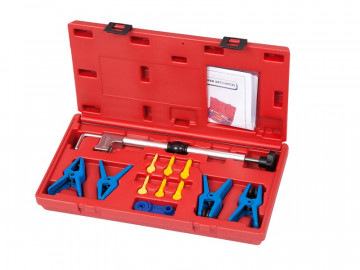 Набор заглушек для патрубков с металлическими наконечниками, зажим, кейс, 12 предметов МАСТАК 102-10002C