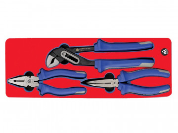 Набор пассатижей, плоскогубцев и бокорезов, ложемент, 3 предмета МАСТАК 5-3003