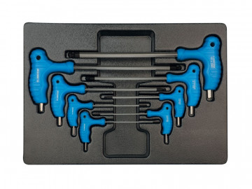 Набор L-образных ключей HEX, ложемент, 8 предметов KING TONY 9-22108MR