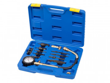 Компрессометр дизельный, 0-70 атм, комплект адаптеров МАСТАК 120-11070C