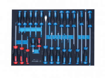 Набор отверток, ложемент, 24 предмета KING TONY 9-31124MRV