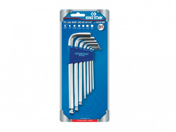 Набор Г-образных шестигранников 3/32&quot-3/8&quot, с шаровым окончанием, 7 предметов KING TONY 20107SR