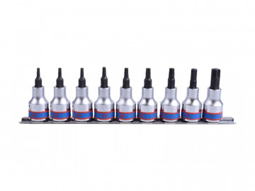 Набор торцевых насадок 1/2&quot, TORX, Т20-Т60 мм, L = 60 мм, 9 предметов KING TONY 4109PR10