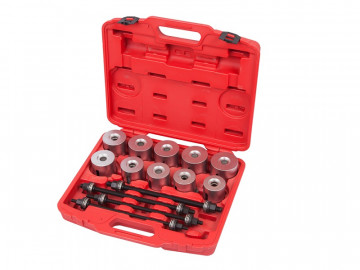 Набор оправок для монтажа и демонтажа сайлентблоков, 34-82 мм, кейс, 24 предмета МАСТАК 110-20024C