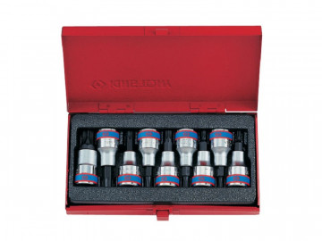 Набор торцевых насадок 1/2&quot, TORX, Т20-Т60 мм, L = 60 мм, 9 предметов KING TONY 4109PR