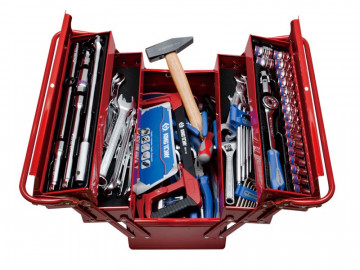 Набор инструментов универсальный, раскладной ящик, 88 предметов KING TONY 902-089MR01