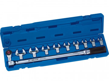 Динамометрический ключ 1/2&quot с набором рожковых насадок 13-30 мм, 40-200 Нм, кейс KING TONY 345202D11MR