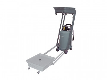 Установка для слива и откачки масла/антифриза с пантографной ванной KraftWell KRW1835