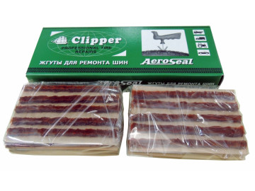 Набор жгутов (коричневых коротких) 102мм. 50шт. Clipper E280