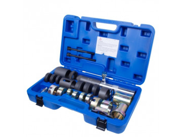 Набор оправок для монтажа и демонтажа сайлентблоков BMW, гидравлический, кейс, 26 предметов МАСТАК 110-23026C