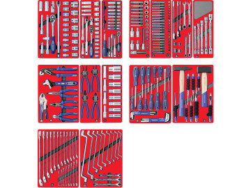 Набор инструментов ЛИДЕР для тележки, 14 ложементов, 270 предметов МАСТАК 5-00270