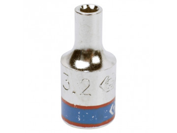 Головка торцевая стандартная шестигранная 1/4, 3,2 мм KING TONY 233532M