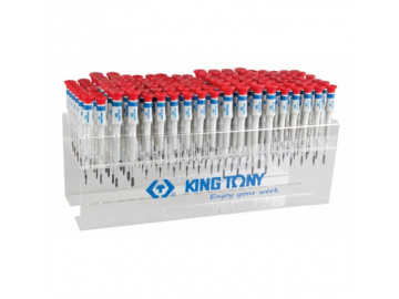 Стенд с прецизионными отвертками, серии 1431, 1432, 1433, 114 предметов KING TONY 31419MR