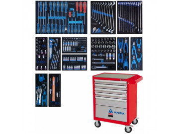 Набор инструментов в красной тележке, 235 предметов KING TONY 934-235AMR