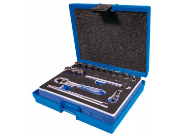 Набор торцевых головок с принадлежностями 1/4, шес-е, 4-14 мм, 17 пр. KING TONY 2516MRV03