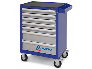 Тележка инструментальная серии ОПТИМА, 7 полок, синяя МАСТАК 521-07581MB
