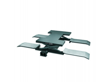 Ножничный подъемник г/п 2,5т. пневматический напольный с поворотными лапами KraftWell KRW260B