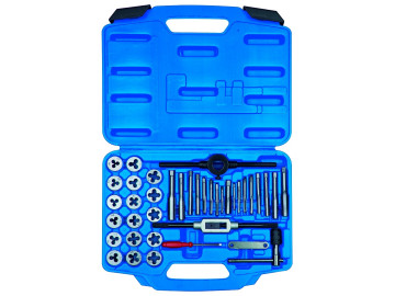 KING TONY Набор метчиков и плашек SK5 M3-M12, кейс, 39 предметов 12939MQ1