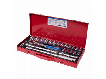 KING TONY Набор торцевых головок 1/2, двенадцат-е, 3/8-1&1/4