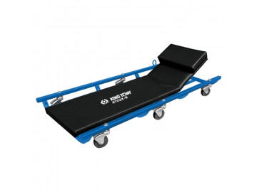 KING TONY Лежак подкатной, с подъемным подголовником 87C25-B