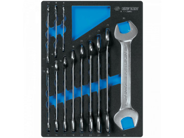KING TONY Набор рожковых ключей, ложемент, 12 пр. 9-1112MRV