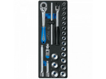 KING TONY Набор торцевых головок 3/8 , ложемент, 23 пр.9-3523MRV10