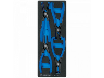 KING TONY Набор съемников стопорных колец, ложемент, 4 предмета9-42154GPV