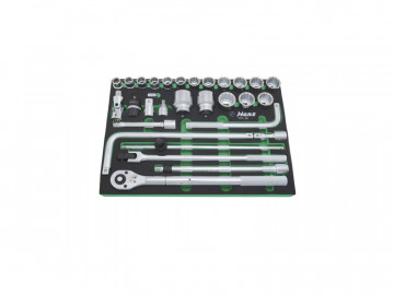 Ложемент 3/4с набором головок и аксессуары Hans TTF-30