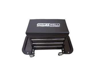 Сиденье механика на колесах c 3-мя ящиками KraftWell KRWRS-T