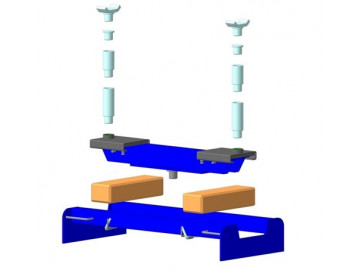 Поддерживающая система для канавного и напольного подъемника ЧЗАО арт. П114Е-ПС