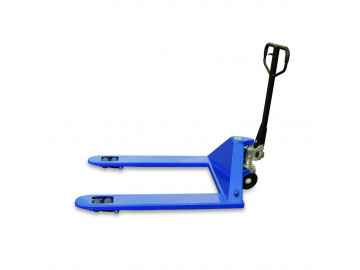 Тележка гидравлическая 2500 кг 1220х685 мм TOR RHP(BF) широковильная (полиуретан.колеса) 1010177