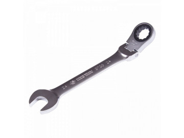 Ключ трещоточный комбинированный с шарниром 24 мм KING TONY 373024M