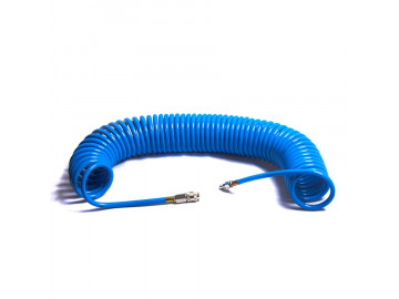 Воздушный шланг спиральный 08/12 мм 15 метров СТАНКОИМПОРТ HS081215