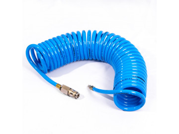 Воздушный шланг спиральный 08/12 мм 10 метров СТАНКОИМПОРТ HS081210