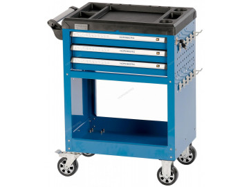 Тележка инструментальная профессиональная 3 полоки+открытый отсек NORDBERG T4N