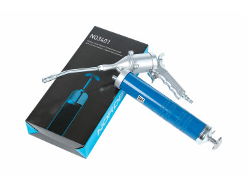 Шприц плунжерный пневматический для густой смазки, 400мл, с поворотом рукоятки NORDBERG NO3401