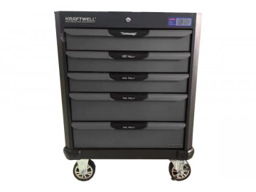 Тележка с 5 ящиками+ПОДАРОК инструмент 157 предметов KRW-TTG+SET157 KraftWell