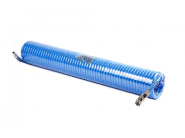 Шланг воздушный полиуретановый, спиральный D8х12 мм, 15 м KRW-HC081215 KraftWell