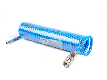 Шланг воздушный полиуретановый, спиральный D5х8 мм, 6 м KRW-HC050806 KraftWell
