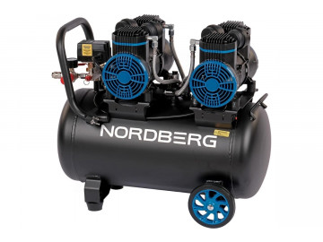 Компрессор безмасляный 220В, ресив. 50л, 500 л/мин NORDBERG NCEO50/500