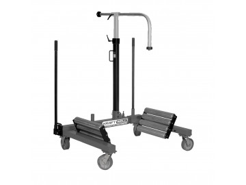 Тележка гидравлическая г/п 1500 кг для снятия колес грузовых автомобилей и сельхозтехники. KRAFTWELL KRW-WD15L