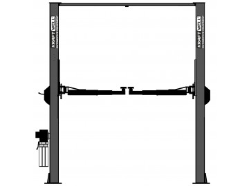 Электрогидравлический двухстоечный подъемник г/п 4 т. KraftWell KRW4ELH2/220
